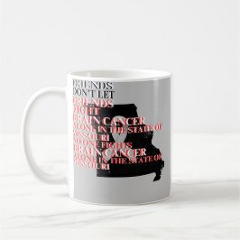 Taza De Café Concienciación sobre el cáncer cerebral en Missour
