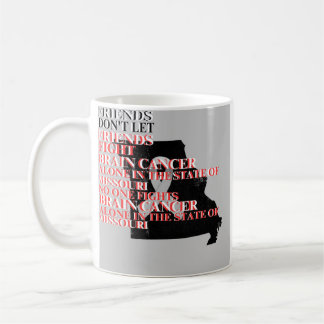 Taza De Café Concienciación sobre el cáncer cerebral en Missour