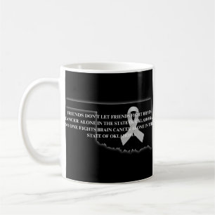 Taza De Café Concienciación sobre el cáncer cerebral en Oklahom
