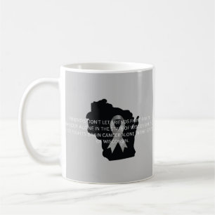 Taza De Café Concienciación sobre el cáncer cerebral en Wiscons