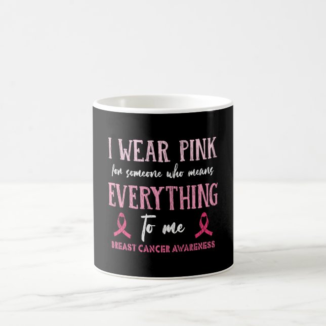 Taza De Café Concienciación sobre el cáncer de mama Ayuda de fa (Centro)