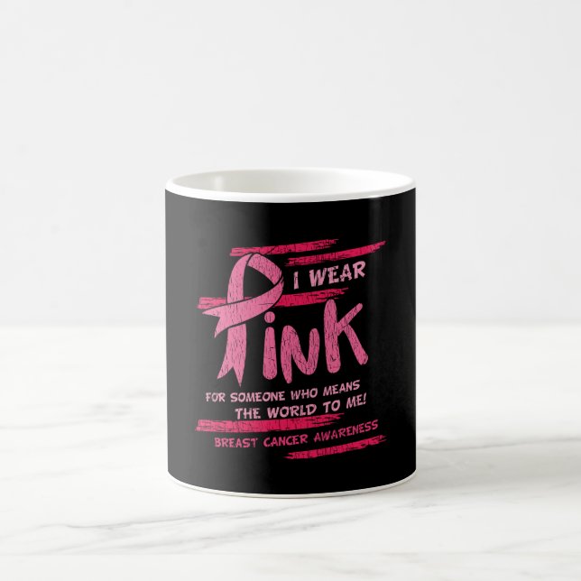 Taza De Café Concienciación sobre el cáncer de mama Ayuda de fa (Centro)