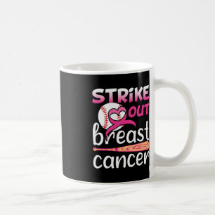 Taza De Café Concienciación sobre el cáncer de mama Béisbol Sof