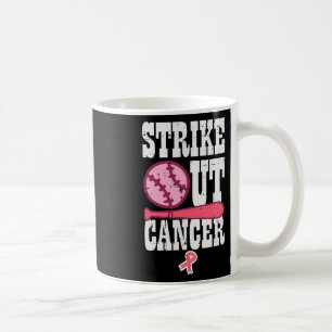 Taza De Café Concienciación sobre el cáncer de mama en el beisb