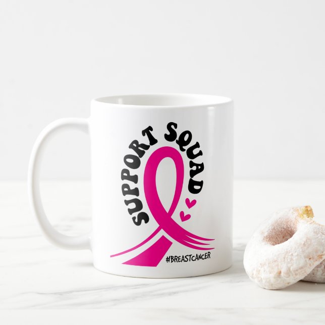 Taza De Café Concienciación sobre el cáncer de mama Servicios m (Con donut)