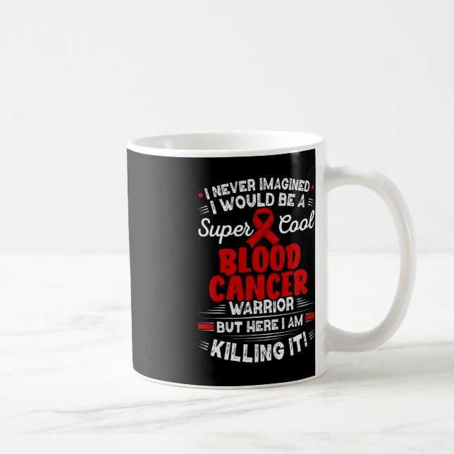 Taza De Café Concienciación sobre el cáncer de sangre de Guerre (Derecha)
