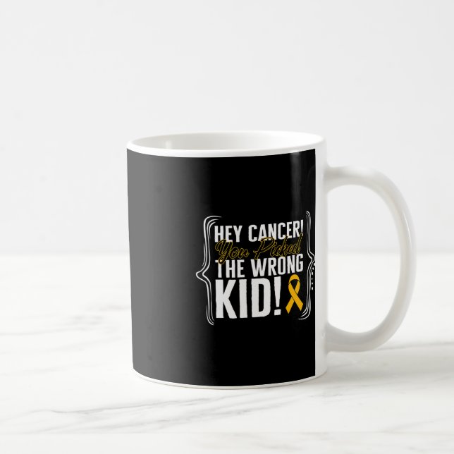 Taza De Café Concienciación sobre el cáncer infantil Guerrero d (Derecha)