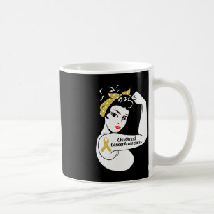 Taza De Café Concienciación sobre el cáncer infantil Mujeres fu