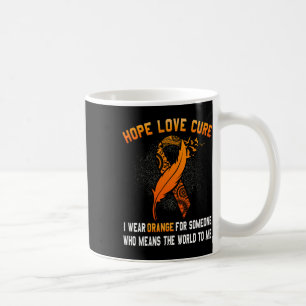Taza De Café Concienciación sobre el cáncer Naranja Ribbon: reg