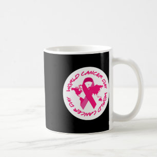 Taza De Café Concienciación sobre el Día Mundial del Cáncer 1