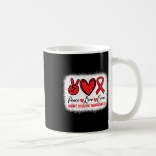 Taza De Café Concienciación sobre enfermedades cardíacas Paz Cu