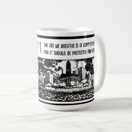 Taza De Café Concienciación sobre la contaminación del aire Reg