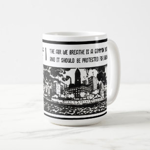 Taza De Café Concienciación sobre la contaminación del aire Reg