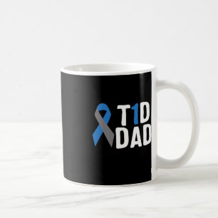Taza De Café Concienciación sobre la diabetes del padre T1d Tip