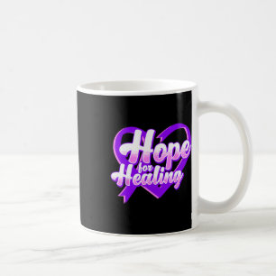 Taza De Café Concienciación sobre sobredosis lazo morado adicci
