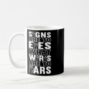 Taza De Café Concienciación sobre sordera Lenguaje de señas Asl