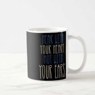 Taza De Café Concienciación Sorda Idioma Sordera Discapacidad S