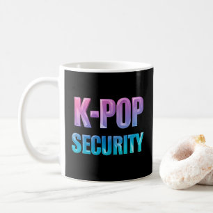 Taza De Café Concierto de música pop coreana de seguridad K-Pop