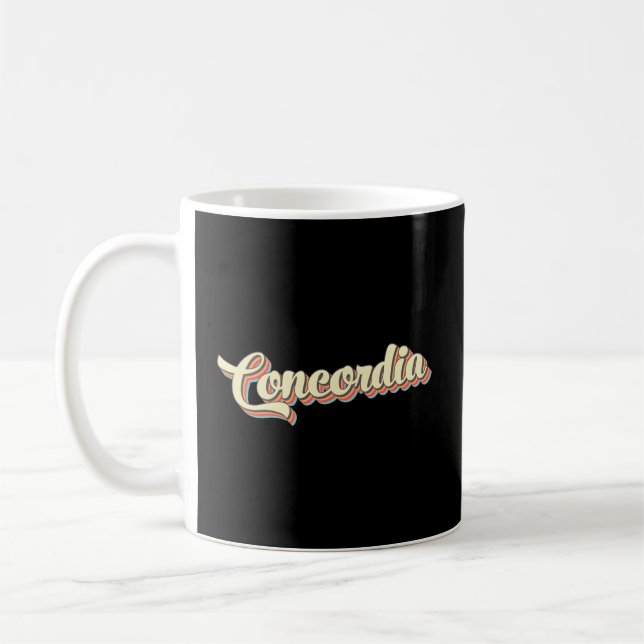 Taza De Café Concordia Baseball Font (Izquierda)