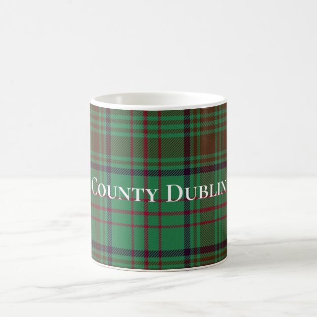 Taza De Café Condado de Irlanda Dublín Tartán (Centro)