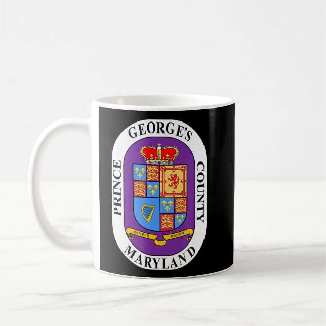 Taza De Café Condado de Pg Maryland Md Prince Condado de George (Izquierda)