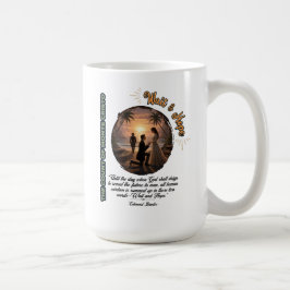 Taza De Café Conde de Montecristo Esperar y Esperanza Puesta de