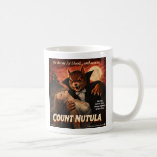 Taza De Café Conde Nutula Parodia Retro de Película