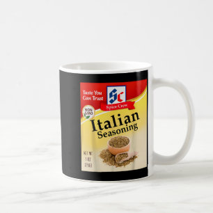 Taza De Café Condimento de condimento italiano de disfraz de va