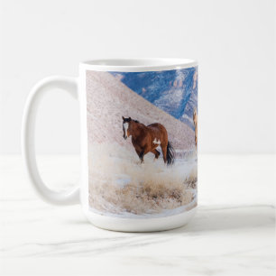 Taza De Café Conducción de caballos vaqueros en el rancho Hideo
