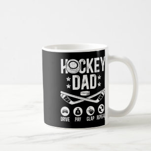 Taza De Café Conduce Papá Hockey Paga Aplaude Jugador de Hockey