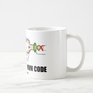 Taza De Café Conducido por mi propio código (réplica de la DNA)