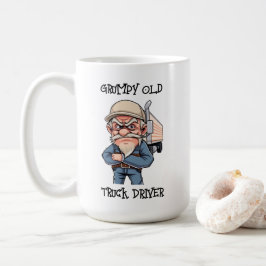 Taza De Café Conductor de camión viejo gruñón