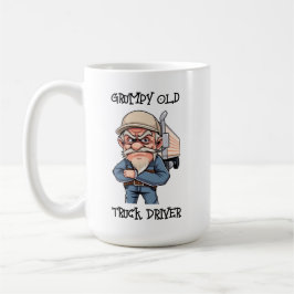 Taza De Café Conductor de camión viejo gruñón