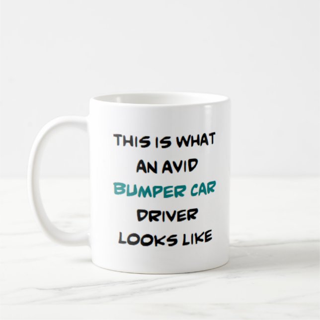 Taza De Café conductor de coche parachoque, ávido (Izquierda)