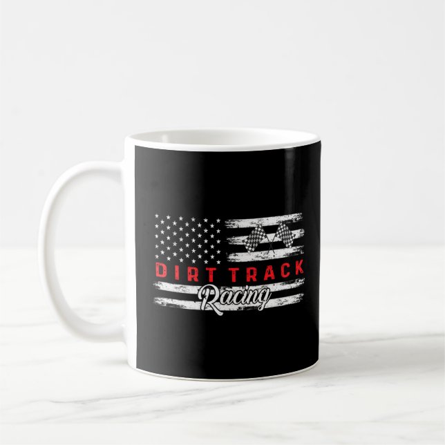 Taza De Café Conductor de motocicleta de Carreras Dirt Track co (Izquierda)