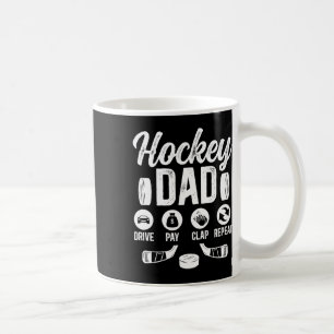 Taza De Café Conductor de padre de hockey paga aplauso jugador 