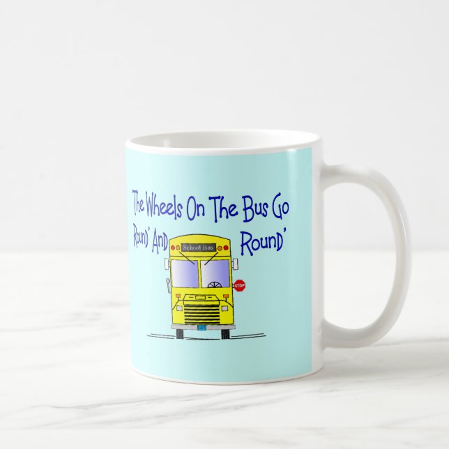 Taza De Café Conductor del autobús "las ruedas en el autobús " (Derecha)