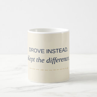 Taza De Café Condujo en su lugar. Se quedó con la diferencia. T
