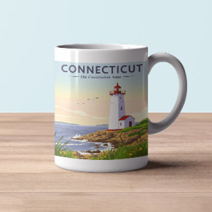 Taza De Café Conecticut de vintage