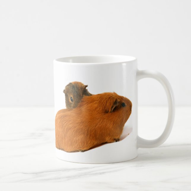 Taza De Café conejillo de Indias hermoso dos (Derecha)