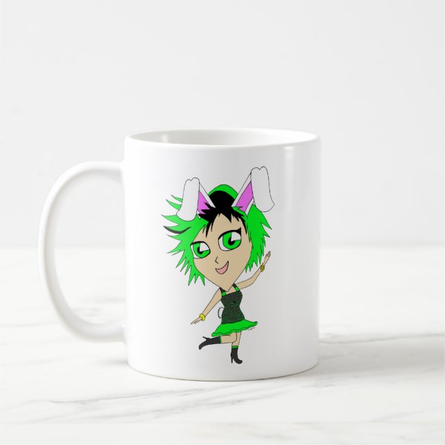 Taza De Café conejita chibi  (Izquierda)