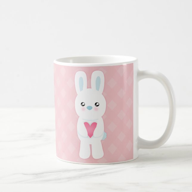 Taza De Café Conejito blanco dulce (Derecha)