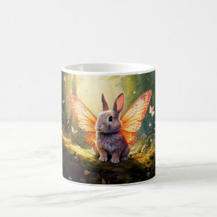 Taza De Café Conejito caprichoso en un bosque encantado