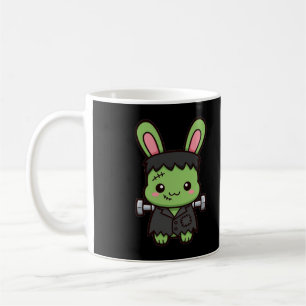 Taza De Café Conejito de Frankenstein lindo de Halloween
