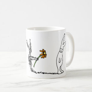 Taza De Café Conejito de la flor