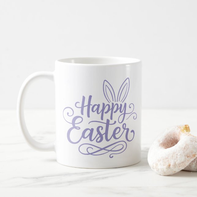 Taza De Café Conejito de Pascua  (Con donut)