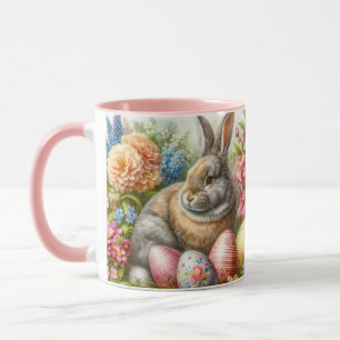 Taza de café conejito de Pascua dulce