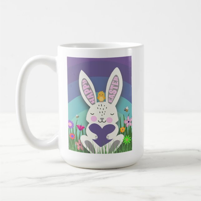 Taza De Café Conejito de Pascua lindo  (Izquierda)