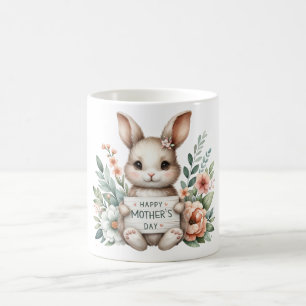 Taza De Café Conejito del Día de la Madre Feliz