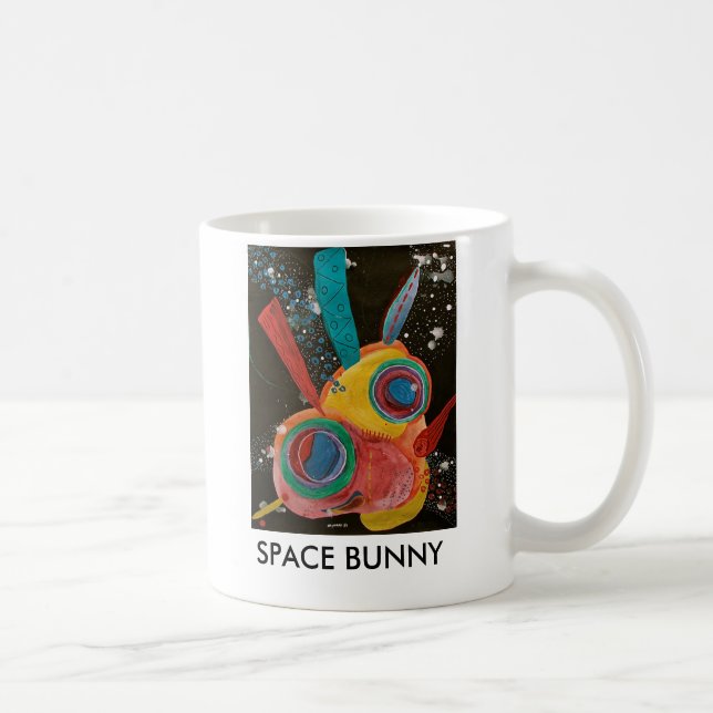 Taza De Café Conejito del espacio (Derecha)